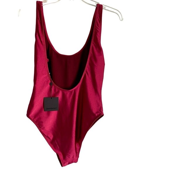 Dixperfect Malibu Retro Inspired High Cut Low Back One Piece Swimsuit XL NEW - Picture 5 of 11